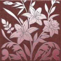 Декор Kerama Marazzi Барберино 3 бордо глянцевый 20x20x0,69 HGD\C567\5293