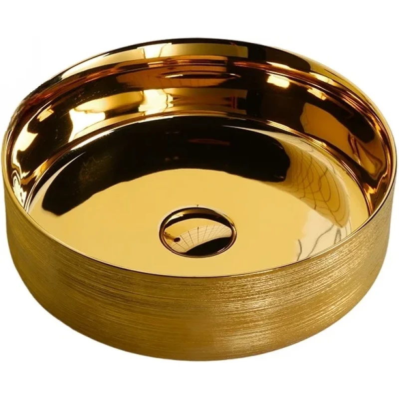 Раковина-чаша Cerutti Spa CR7044AS 36x36 см, накладная, золотой