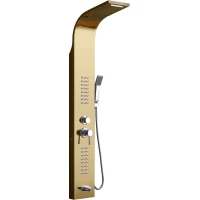 Душевая панель Ceruttispa Celia CT10404 220 мм, со смесителем, золотой