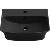 Раковина-чаша Lavinia Boho Bathroom Sink 33311080 45x40 см, накладная, подвесная, черный матовый