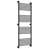 Полотенцесушитель водяной 1500x500 перемычка выгнутая черный матовый Сунержа Богема+ 31-0221-1550