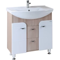 Тумба белый глянец/ясень шимо 72 см Onika Стиль 106032