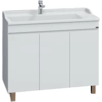 Тумба под раковину Санта Марс 700297 98,2 см, напольная, белый глянец