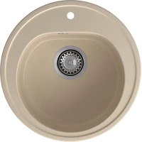 Кухонная мойка GranFest Rondo 510 50,5x50,8 см, кашемир