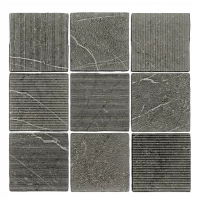 Керамогранит 120291 Gea Carved Charcoal 12.5x12.5