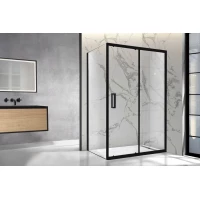 Душевой уголок Royal Bath Accord RB11120HPS-T-BL 120x110 см, профиль черный матовый, стекло прозрачное