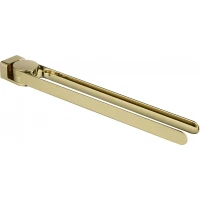 Полотенцедержатель Grocenberg AC0055GO 43,2 см, поворотный, двойной, золотой