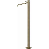 Смеситель напольный для раковины Newform X-Steel 316 69618EX.59.098 без донного клапана, светлое золото матовый