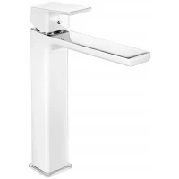 Смеситель для раковины E.C.A Tiera 104888002EX хром/белый глянец