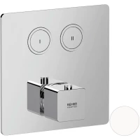 Термостат для ванны Remer Absolute AU99D2KBBO встраиваемый, белый матовый