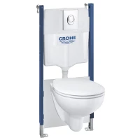 Комплект подвесной унитаз Grohe Solido 39427000 + 39493000 + система инсталляции Grohe 38939000 + 38964000