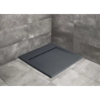 Душевой поддон из литьевого мрамора 90x90 см Radaway Teos C Anthracite HTC9090-64