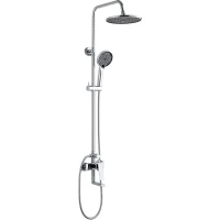 Душевая система Voda VST114 230 мм, со смесителем, хром