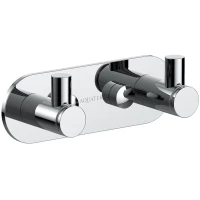 Крючок Aquatek Европа AQ4102CR двойной, для ванны, хром