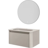 Комплект мебели Armadi Art Voi Cashmere 782-080-C + 786-080-C + 545-80-CR 82 см, подвесной, кашемир матовый