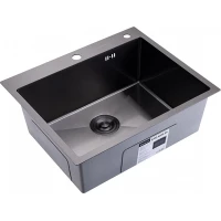 Кухонная мойка Splenka S702.6050.09 60x50 см, графит матовый