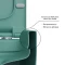 Унитаз подвесной Berges Ego XL 082141 безободковый, с сиденьем микролифт, темно-зеленый матовый - 4