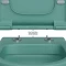 Унитаз подвесной Berges Ego XL 082141 безободковый, с сиденьем микролифт, темно-зеленый матовый - 5