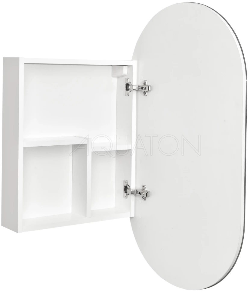Зеркальный шкаф 50х90 см белый глянец R Акватон Оливия 1A254502OL010 - фото 2