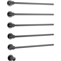 Полотенцесушитель электрический Wonzon & Woghand Dortmund WW-A365-GM 670x584, встраиваемый, МЭМ левый/правый, темный графит матовый