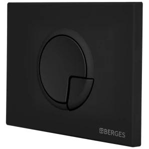 Изображение товара кнопка смыва berges novum r5 040025 для инсталляции, черный матовый
