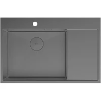 Кухонная мойка Lemark Kezadra 780L 9936151 78x51 см, графит матовый