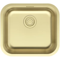 Кухонная мойка Paulmark Vello VE48-LG 48x43 см, светлое золото