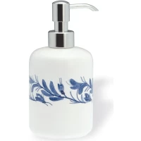 Дозатор для жидкого мыла Stil Haus Nemi 558(40) настольный, хром/белый