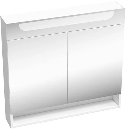 Зеркальный шкаф 80x76 см белый глянец Ravak MC Classic II 800 X000001471 боковой шкаф ravak