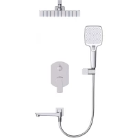 Душевой комплект Wonzon & Woghand Forza WW-939031-CR 250 мм, со смесителем, хром