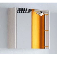 Зеркальный шкаф 75x67 см лайн Corozo Верона SD-00000287