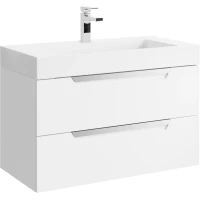 Тумба белый матовый 89,8 см Aqwella 5 Stars Cube CUB0109W