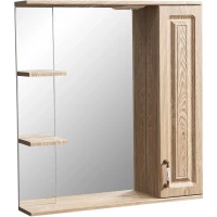 Зеркальный шкаф 75x80 см карпатская ель Stella Polar Кармела SP-00000182