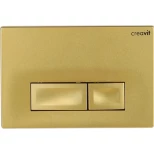 Изображение товара смывная клавиша золотой матовый creavit ore gp300600