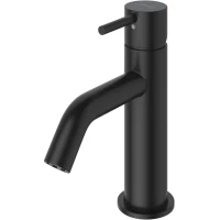 Смеситель для раковины Cezares Leaf LEAF-LSM2-L-NOP с донным клапаном, черный матовый