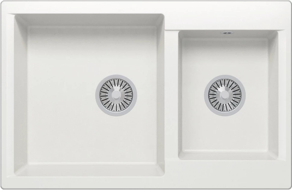 

Кухонная мойка Polygran Brig-772 белый хлопок 473417