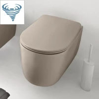 Унитаз подвесной Kerasan Nolita 531581 безободковый, торнадо, фундук матовый