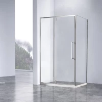 Душевой уголок Vincea Slim-N VSR-4SNP9011CL 110x90 см, профиль хром, стекло прозрачное