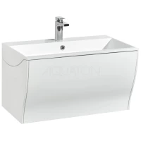 Тумба с раковиной белый глянец 80 см Акватон Ондина 1A1834K0OD010