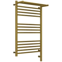 Полотенцесушитель электрический 800x500 состаренная бронза МЭМ правый Сунержа Богема с полкой 3.0 05-5807-8050