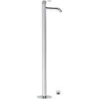 Смеситель напольный для раковины Remer Atelier AL18 с донным клапаном, хром