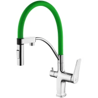 Смеситель для кухни с подключением к фильтру Lemark Comfort LM3074C-Green