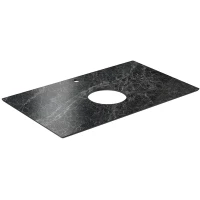 Столешница 80 см темно-серый глянец для накладных раковин Kerama Marazzi Plaza Classic Риальто PL1.VT93\80T