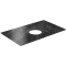 Столешница 80 см темно-серый глянец для накладных раковин Kerama Marazzi Plaza Classic Риальто PL1.VT93\80T - 1