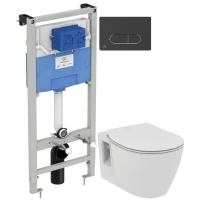 Комплект подвесной унитаз E822301 + система инсталляции  R020467 + R0115A6 Ideal Standard Prosys Connect E8822301PCA6115