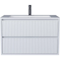 Тумба с раковиной Uperwood Next Premium 3930205169 80 см, подвесная, белый матовый