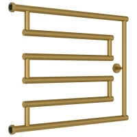 Полотенцесушитель водяной 500x650 золотой матовый Сунержа High-Tech+ model 