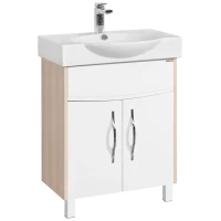 Тумба белый глянец/ясень коимбра 61,4 см Акватон Инфинити 1A197201IFSC0