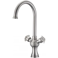 Смеситель для кухни Zorg Antic A 2004K-SL серебро