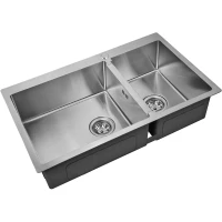 Кухонная мойка Zorg R 78-2-51-L 78x51 см, нержавеющая сталь 